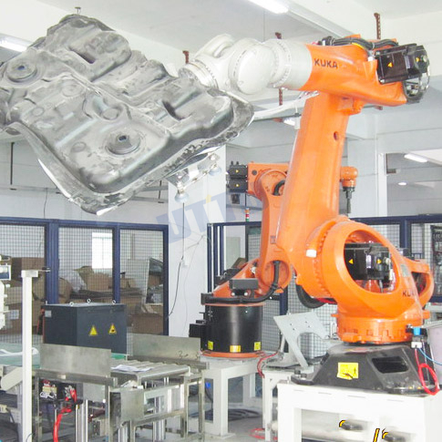 Robotic auto-pipeline for delivering, cutting &amp;amp; weighting