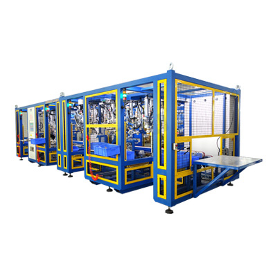 Pipelined punching and welding machine for oil tank ver. 2